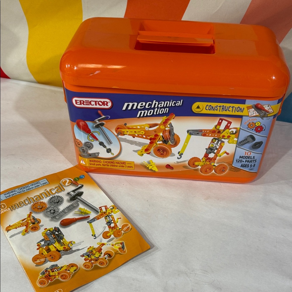 Erector Mechanical Motion Construction Set - Orange